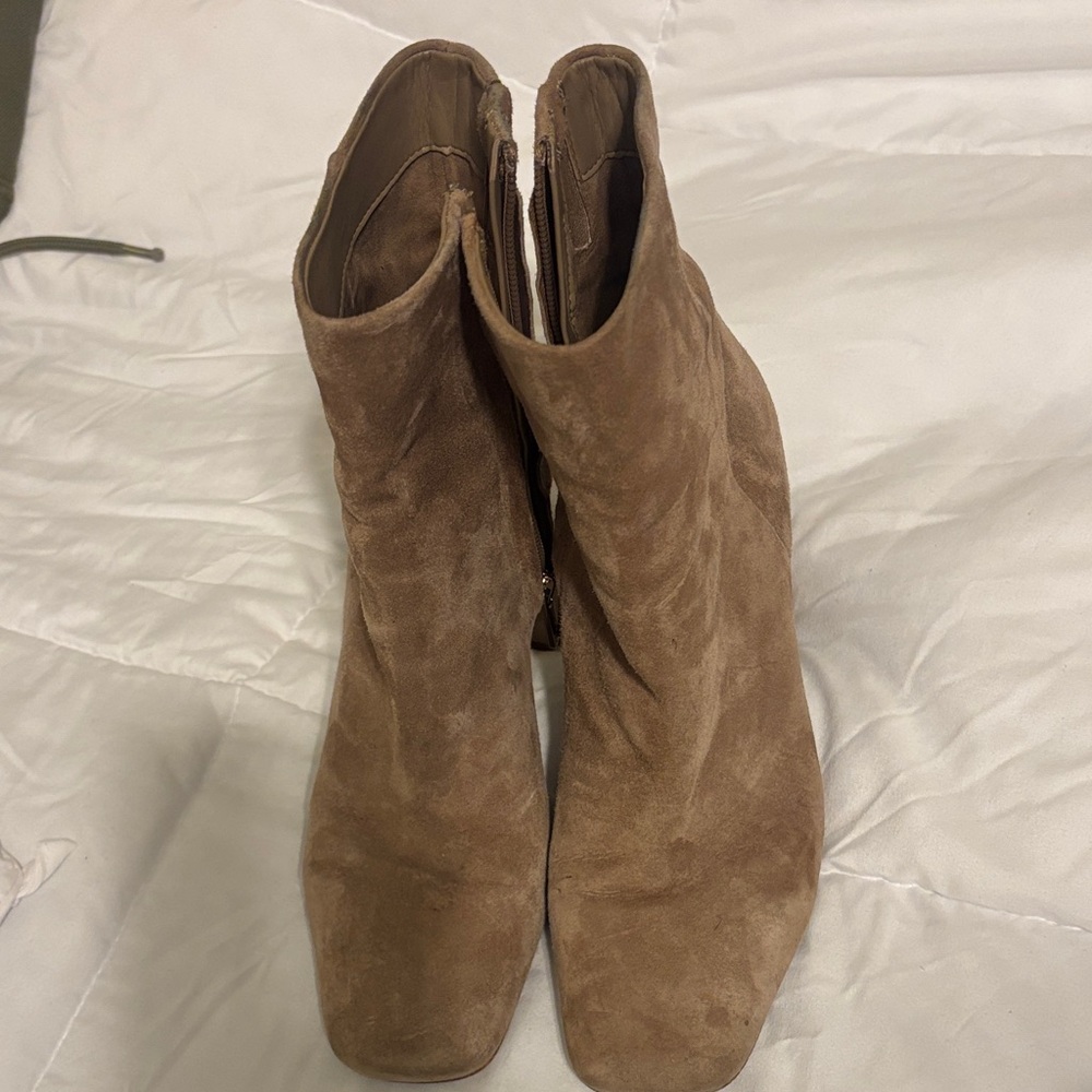 Brown Suede Ankle Boots